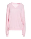 Sportmax Woman Sweater Pink Size L Wool, Cashmere