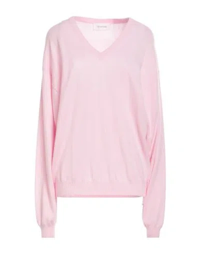 Sportmax Woman Sweater Pink Size L Wool, Cashmere