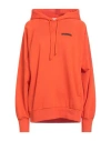 Sportmax Woman Sweatshirt Orange Size S Cotton, Polyamide, Elastane In Orange