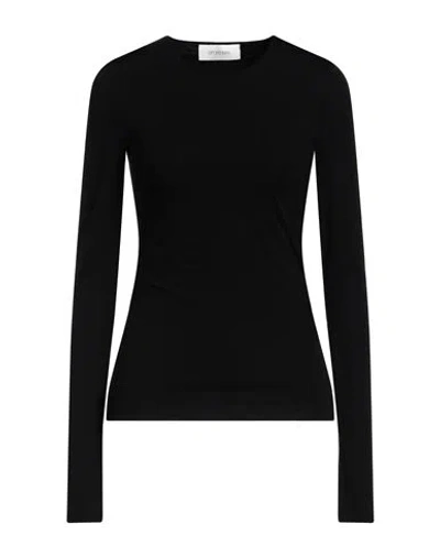 Sportmax Woman T-shirt Black Size M Polyamide, Elastane