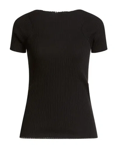 Sportmax Woman T-shirt Black Size S Cotton