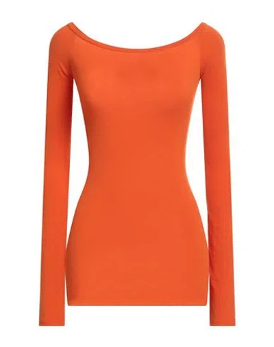 Sportmax Woman T-shirt Orange Size S Modal, Polyester