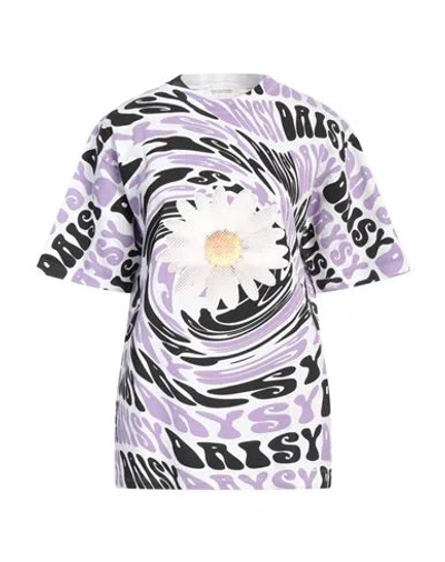 Sportmax Woman T-shirt Purple Size S Cotton In Multi