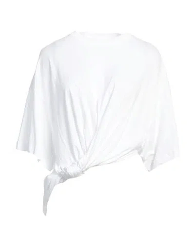 Sportmax Woman T-shirt White Size M Cotton