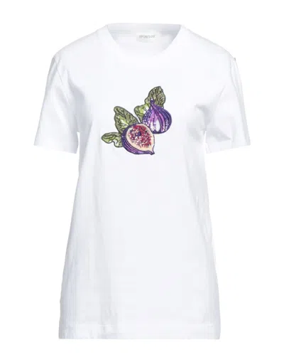 Sportmax Woman T-shirt White Size Xs Cotton