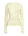 Sportmax Woman T-shirt Yellow Size S Viscose, Polyester, Polyamide
