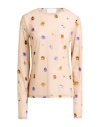 Sportmax Woman Top Beige Size M Polyamide, Elastane