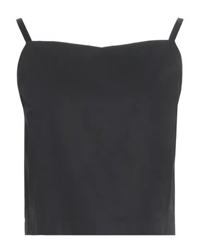 Sportmax Woman Top Black Size 6 Cotton