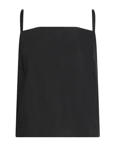 Sportmax Woman Top Black Size 8 Cotton
