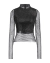 Sportmax Valdai Embellished Fishnet Crop Top