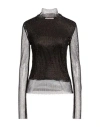 Sportmax Black Polyester-blend Stretch Blouse In Black