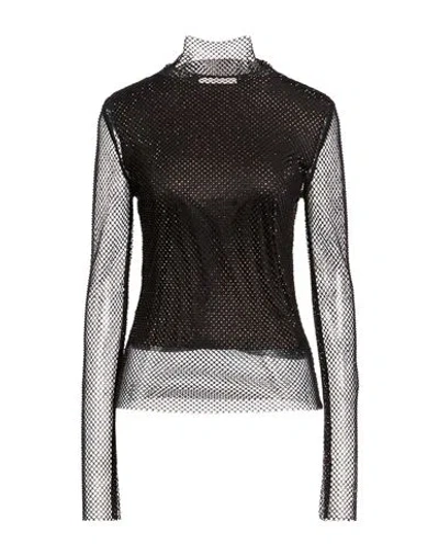 SPORTMAX SPORTMAX WOMAN TOP BROWN SIZE M POLYESTER, ELASTANE
