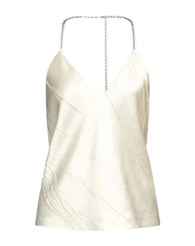 SPORTMAX SPORTMAX WOMAN TOP IVORY SIZE 4 POLYESTER