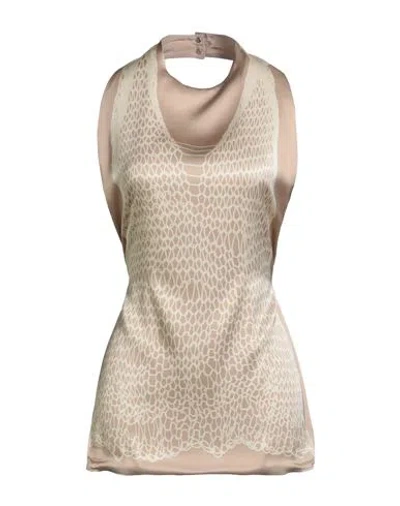 Sportmax Woman Top Sand Size M/l Viscose, Elastane In Multi