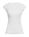 Sportmax Woman Top White Size L Cotton In White