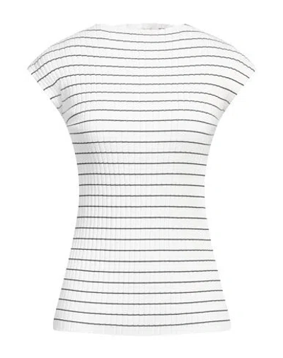 Sportmax Woman Top White Size L Cotton