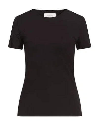 Sportmax Woman T-shirt Black Size L Polyamide, Elastane
