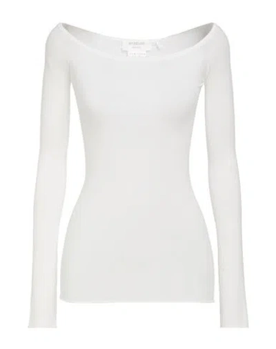 Sportmax Woman T-shirt White Size Xs Modal, Polyester In Brown