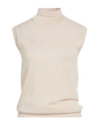 Sportmax Eschimo Sleeveless Wool Turtleneck Sweater In Neutral