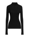 Sportmax Woman Turtleneck Black Size L Virgin Wool In Black