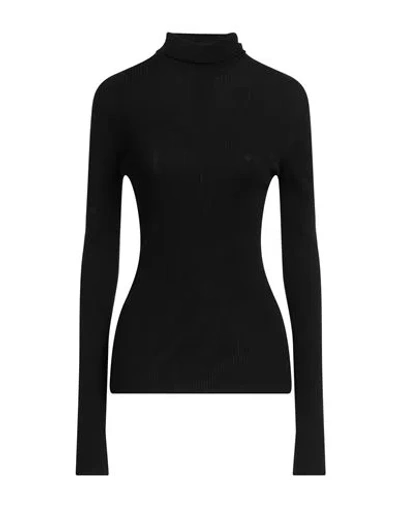 SPORTMAX SPORTMAX WOMAN TURTLENECK BLACK SIZE L VIRGIN WOOL