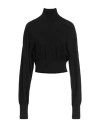 Sportmax Woman Turtleneck Black Size L Virgin Wool