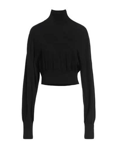 Sportmax Woman Turtleneck Black Size L Virgin Wool