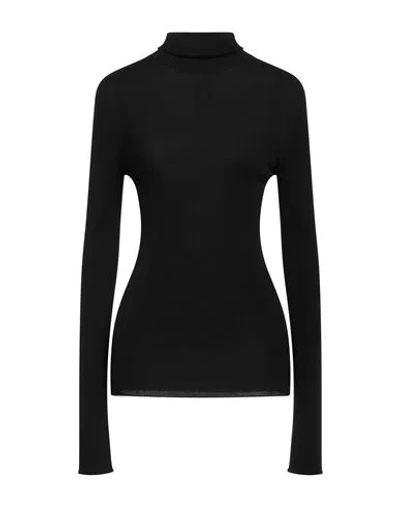 Sportmax Woman Turtleneck Black Size L Virgin Wool