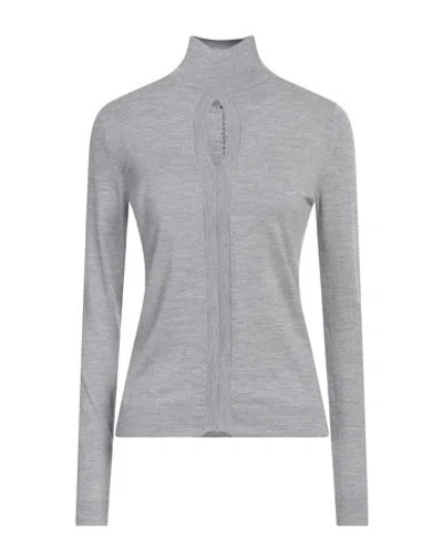 Sportmax Woman Turtleneck Grey Size Xl Virgin Wool