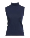 Sportmax Woman Turtleneck Midnight Blue Size Xl Virgin Wool