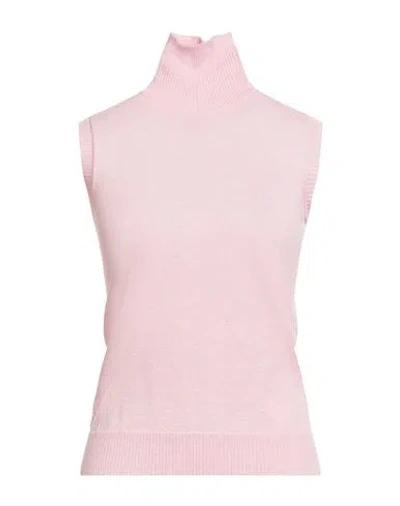 Sportmax Woman Turtleneck Pink Size Xl Virgin Wool