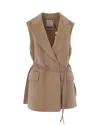 Sportmax Wool Oversized Coat In Cammello