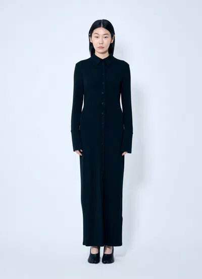 Sportmax Women Crepe Jersey Shirt Dress In Black