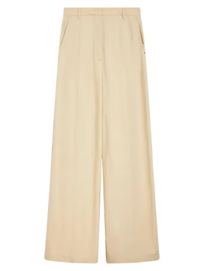 Sportmax Gebe Straight-leg Trousers In Sand