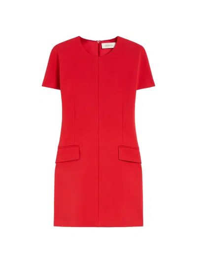 Sportmax Women's Jersey Hourglass Dress In Red
