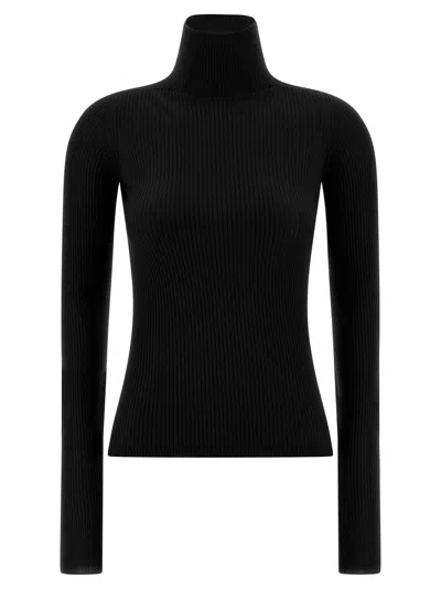 Sportmax Wool Sweater In Black