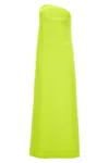 Sportmax Woman Maxi Dress Lime Green Size 6 Viscose, Elastane In Green