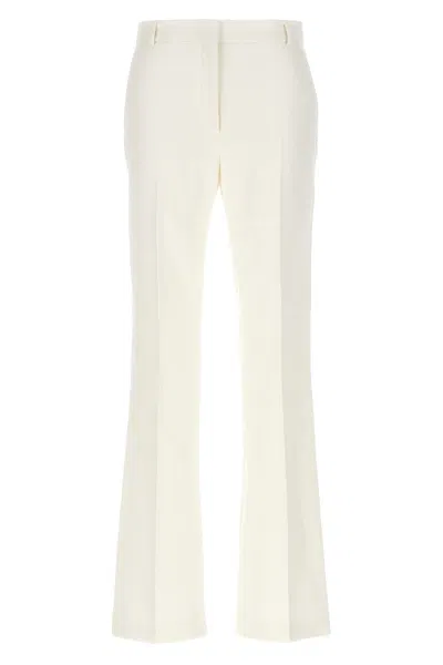 Sportmax Straight-leg Trousers With Back And Side Pockets In White