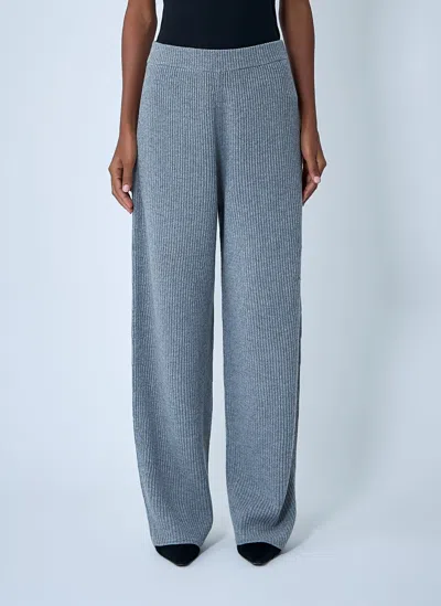 Sportmax Wool-and-cashmere-blend Pants In Gray
