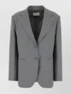 Sportmax Wool Baffo Blazer Single-breasted Notch Lapel