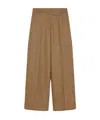 Sportmax Wool Belt-loop Casual Pants In Brown