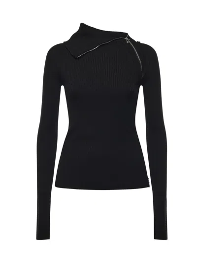 Sportmax Wool Blend Sweater In Black