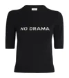 Sportmax Wool-cashmere No Drama Short-sleeve Sweater In White