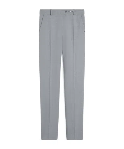 Sportmax Wool Casual Pants In Gray