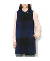 Sportmax Wool Checkered Vest In Black