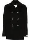 Sportmax Wool Coat In Black
