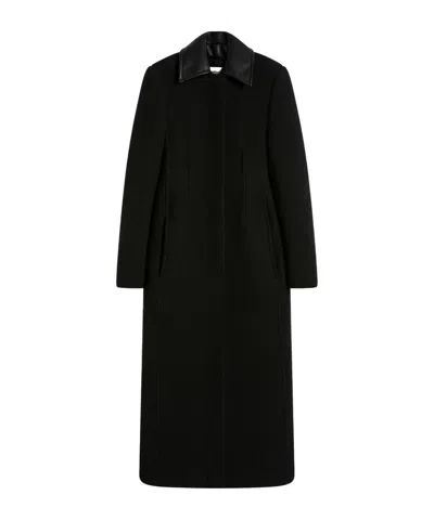Sportmax Wool Coat In Black