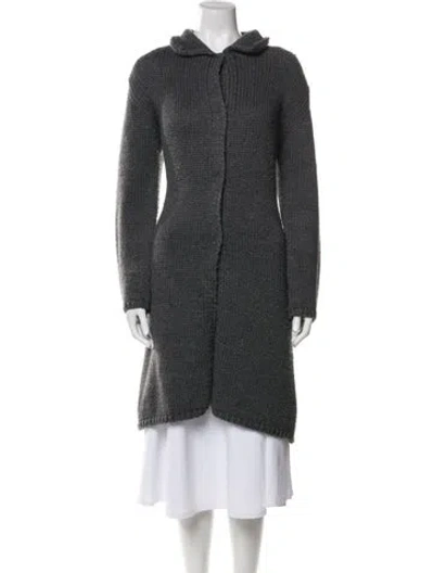 Pre-owned Sportmax Wool Coat In Gray