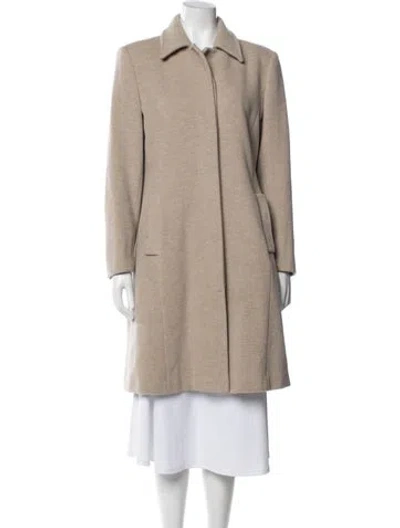 Pre-owned Sportmax Wool Coat In Neutral