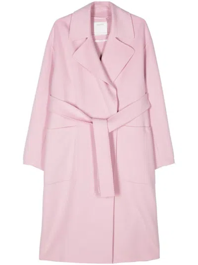 Sportmax Wool Coat In Pink